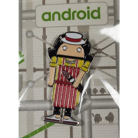 2018 Google Android MWC Limited Edition Pin Deli Clerk Food Prep - Picture 1 of 3